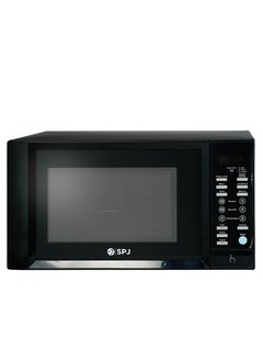 اشتري SPJ Microwave Oven 43L, 1000W With 6 Power Levels, Digital Microwave, 99 Minutes Timer, Grill 1300W, Easy to Use, Color - BLACK, MWBLU-43L007 في الامارات