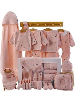Buy Baby Newborn Essentials Layette Gift Set with Box 22 Piece Baby Girl Boys Gifts Premium Cotton Baby Clothes Accessories Set Fits Newborn Baby Suit Set Cuddle Strap Bib Gloves Saliva Towel Pillow in Saudi Arabia