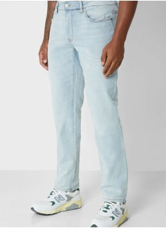 Buy Slim Fit Mid Wash Jeans in UAE