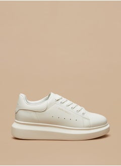 اشتري Women'S Solid Casual Sneakers With Lace-Up Closure في السعودية