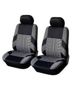 اشتري Car Two Seat Covers Full Set Automotive Seat Covers Breathable Waterproof Car Seat Cushion Protectors Car Accessories Fits Most Vehicles SUV Truck في الامارات