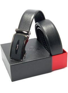 اشتري Classic Milano Men’s Leather Belt for men Fashion Belt Ratchet Dress Belts for men with Automatic Click Buckle for Mens Belt Enclosed in an Elegant Gift Box ALTHQ-3705-4 (Black) by Milano Leather في الامارات