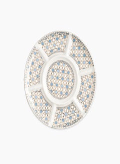 Buy Rosa Arabesque Serving Dish 7 compartment|Suitable Ramadan and Eid Decoration & Celebration|Perfect Festive Gift for Home Decoration in Ramadan, Eid, Birthdays, Weddings. in UAE