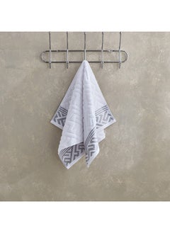 Buy Meknes Lurex Patterned Cotton Hand Towel 70 x 40 cm in Saudi Arabia