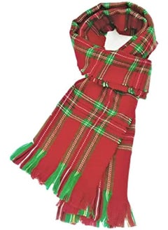 Buy Red Christmas Scarf 180cm x 30cm Red Scarves .. Scarf Shawl Gift in Egypt