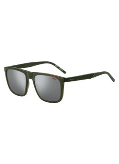 اشتري Men's Uv Protection Rectangular Shape  Sunglasses Hg 1304/S Grey 45 - Lens Size: 45.1 Mm - Green في الامارات