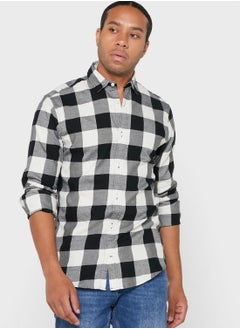 Buy Checked Slim Fit Shirt in UAE