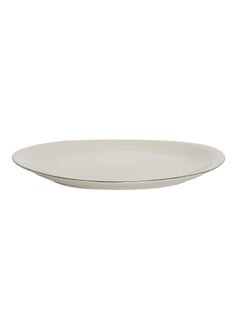 Buy Sense Porcelain Oval Platter Platinum Lining in UAE