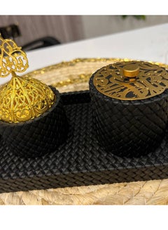 Buy Black porcelain incense burner set in Egypt