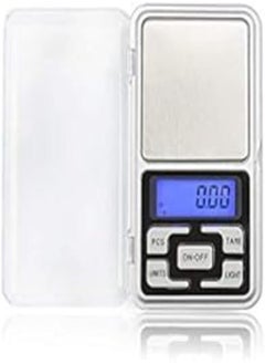 Buy Electronic Digital Pocket Scale Jewelry Diamond Gold Coin Calibration Weighing Balance Portable 500G/0.01G Counting Function Blue LCD in Egypt