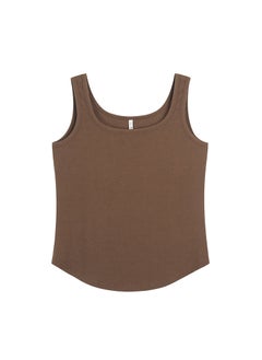 اشتري Plus Size Womens U-Neck Knit Camisole Brown في السعودية