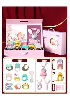 اشتري 15 piece set-Newborn Gift Set Of 13 Hand Cranking Bells For Biting And Soothing Toys في الامارات