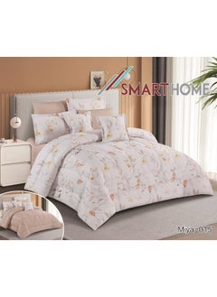 Buy Double quilt set, two-sided mattress, consisting of 8 pieces,  Hotel  comforter 8 pcs , Cotton 100% , comforter size 240 by 260 cm in Saudi Arabia