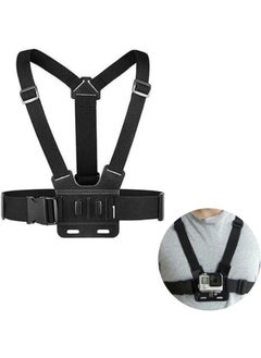 اشتري Elastic 3 Point Chest Strap for Action Camera, Fully Adjustable Chest Strap في الامارات