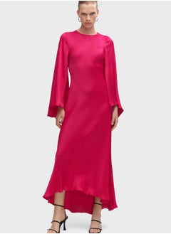 Buy Flared Sleeve Knitted Dress in UAE