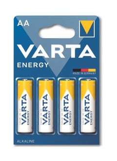 Buy Energy Alkaline Battery AA , 4 pec , 1.5V , 4106 , STILO , LR6 , MN1500 For daily use in Egypt