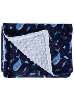 Buy Premium Gender Neutral Baby Hodded Blankets For Newborn Boys And Girls - Navy Blue in UAE