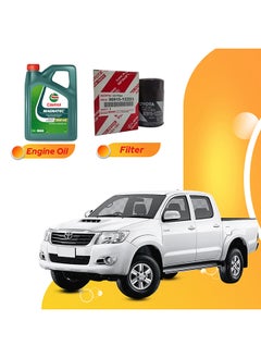 اشتري Hilux 6 Liters 10W40 Castrol Magnatec Oil And Original Filter في الامارات