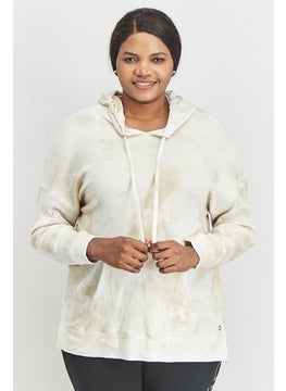 اشتري Women Plus Size Sportwear Fit Tie Dye Training Sweatshirt, Nude/Beige في الامارات