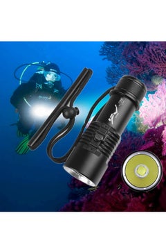 Buy Diving Flashlight - 6000 Lumens Rechargeable Scuba Dive Lights IPX8 Waterproof Underwater Led Flashlights Super Bright Submersible Torch Lights for Under Water Deep Sea Snorkeling Cave at Night in UAE