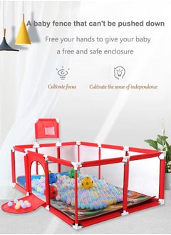 Buy Playpen With Net With Stainless Steel Frame And Safety Net For Safe Fun Time 230x122x107cm in Saudi Arabia