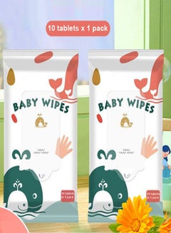 Buy Multi-Purpose Pure Cleansing Wet Baby Cotton Soft Wipes for Delicate Skin 20x10 cm in UAE