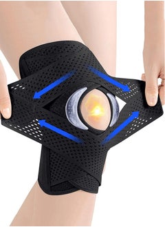 Buy Knee Brace with Side Stabilizers Relieve Meniscus Tear Knee Pain ACL MCL Arthritis, Joint Pain Relief, Breathable Adjustable Knee Support, Adjustable Compression Knee Support Braces in UAE