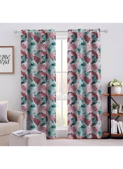 Buy Elegant Velvet Curtains Soft Velour Fabric Modern Sheer Design Steel Grommets For Living Room140X280Cm in Egypt