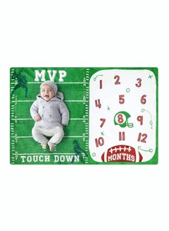 Buy Baby Photography Blanket, Monthly Milestone Sports Background Prop Personalized Blanket for Newborn Shower, Football Theme, Month Pictures in Saudi Arabia