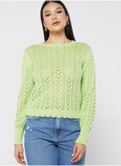 Buy Knitted Round Neck Sweater in Saudi Arabia