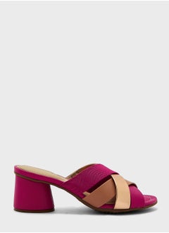 اشتري Multi Strap Mid Heel Sandals في الامارات