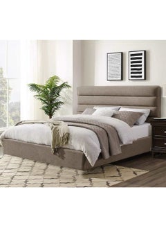 Buy Button Tufted Bed Beige 160Cm in Egypt