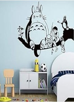 اشتري Totoro Wall Sticker for Kids Room Hayao Miyazaki Animation Ghibli Totoro My Neighbor Totoro Wallpaper Home Decoration في مصر