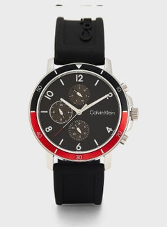 Buy Silicone Strap Chronograph Watch in UAE