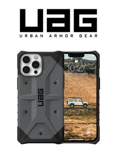 Buy Pathfinder Series iPhone 13 Pro Max 5G Case Rugged Strong Protective - Silver in UAE