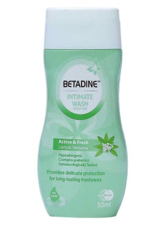 Buy Betadine Active and Fresh Intimate Wash 50ml in UAE