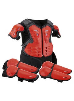 Buy Children's Balance Bike Armor Cycling Suit Off-Road Motorcycle Chest Armor Anti Drop Vest Set in UAE