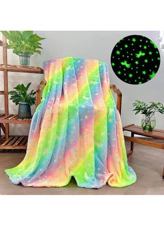 اشتري Glow in The Dark Blanket Personalized Blanket For Kids,50x60inch Throw Blankets Super Cozy Plush Soft Fleece Blanket for Girls Boys Birthday Gifts في السعودية