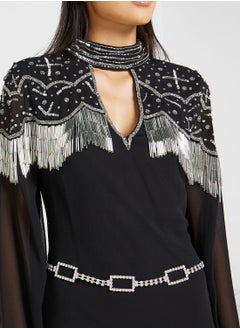 Buy Diamante Detail Chain Belt in UAE