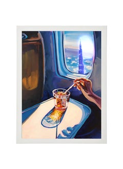 اشتري Burj Khalifa Dubai Travel Poster With Frame 30x40 cm في الامارات