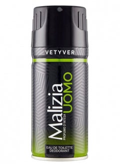 Buy Malizia Uomo   Deo Vetyver Body Spray 150 ml 150ml in UAE