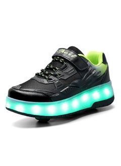 Buy Roller Shoes USB Charge Girls Boys Sneakers with Wheels LED Roller Skates Shoes in Saudi Arabia