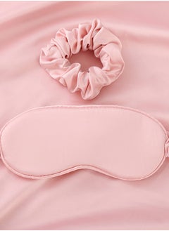 Buy Slumber Satin Sleeping Pillow Cover Set 4 Pcs Slumber Pink in Saudi Arabia