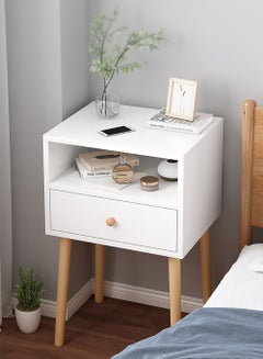 Buy Large-capacity MDF Engineering Board Storage Home Bedside Coffee Table And Nightstand With Drawer in Saudi Arabia