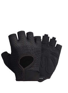 Buy Anti Slip Shock Absorbing Padded Breathable Half Finger Short Sports Cycling Gloves for Men Women in Saudi Arabia