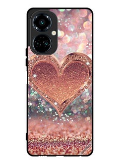 Buy Protective Case Cover For Tecno Camon 19 Glitter Heart in Saudi Arabia