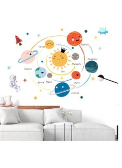 Buy Planets Wall Sticker Solar System Wall Decals Children Wall Décor Removable Art Decor Space Decoration for Boys Girls Bedroom Wall Decals in Saudi Arabia