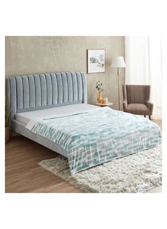 Buy Braxton Rex Printed Flannel Sherpa Queen Size Blanket 220 x 200 cm in Saudi Arabia