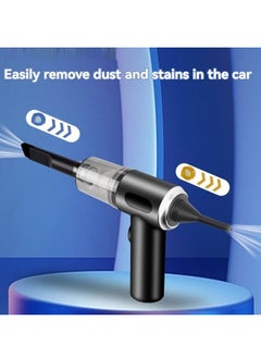 Buy Multi-function wireless car-mounted household universal vacuum cleaner handheld portable vacuum cleaner indoor household car-mounted dual-purpose vacuum cleaner (black) in Saudi Arabia