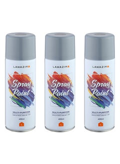 Buy Pack Of 3 Spray Paint Set - 304 Dark Grey in Saudi Arabia